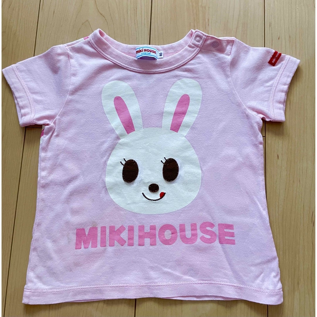 mikihouse(ミキハウス)のミキハウス☆MIKIHOUSE☆Tシャツ☆2枚セット キッズ/ベビー/マタニティのベビー服(~85cm)(Ｔシャツ)の商品写真