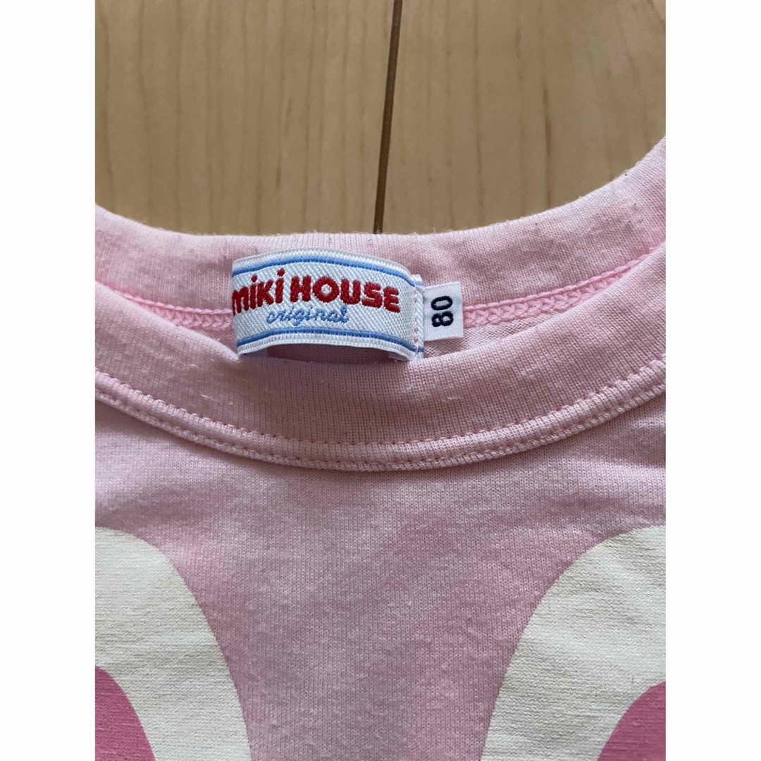 mikihouse(ミキハウス)のミキハウス☆MIKIHOUSE☆Tシャツ☆2枚セット キッズ/ベビー/マタニティのベビー服(~85cm)(Ｔシャツ)の商品写真