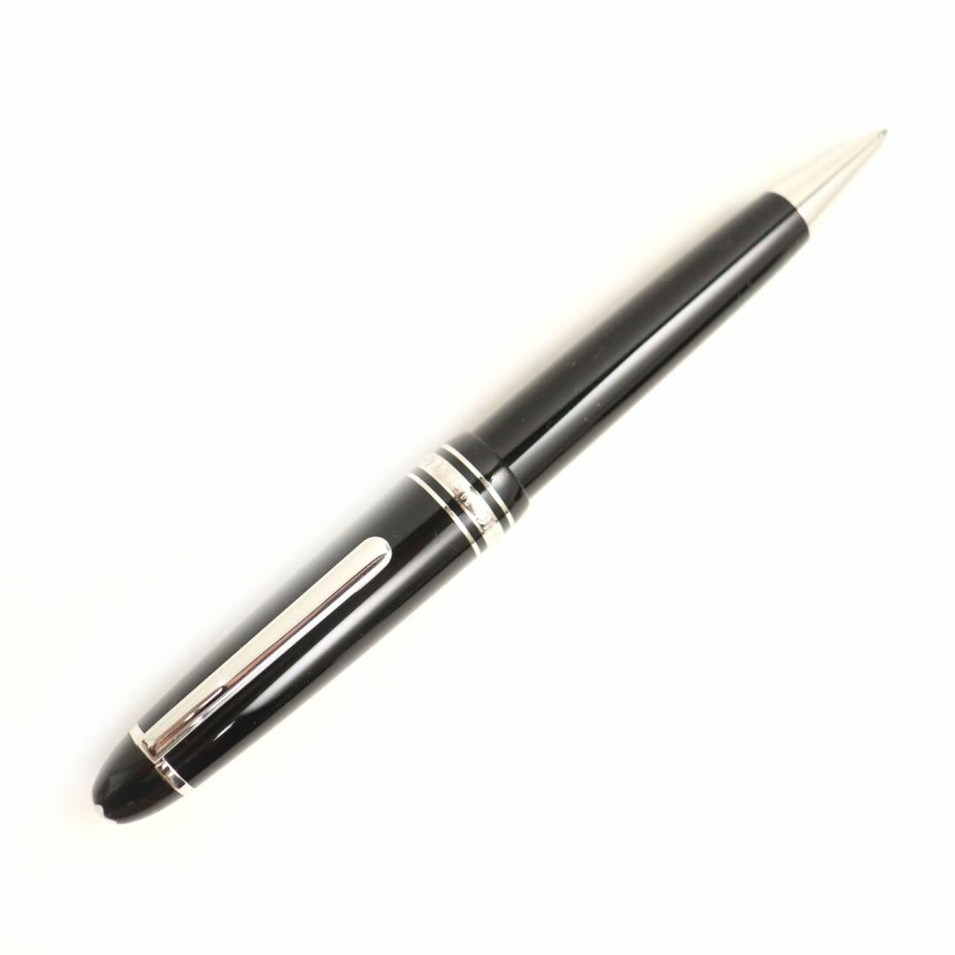 MONTBLANC(モンブラン)の美品◆MONTBLANC モンブラン マイスターシュテュック ル・グラン ホワイトスター ツイスト式 ボールペン ブラック×シルバー ドイツ製 インテリア/住まい/日用品の文房具(ペン/マーカー)の商品写真