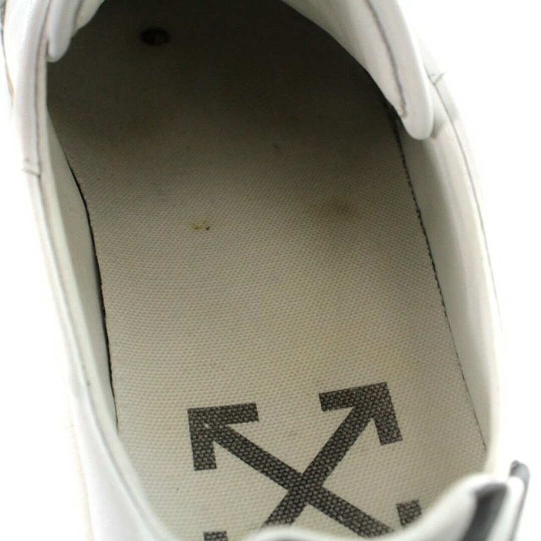OFF-WHITE(オフホワイト)のオフホワイト ローカットスニーカー レザー 38 23.5cm 白 レディースの靴/シューズ(スニーカー)の商品写真