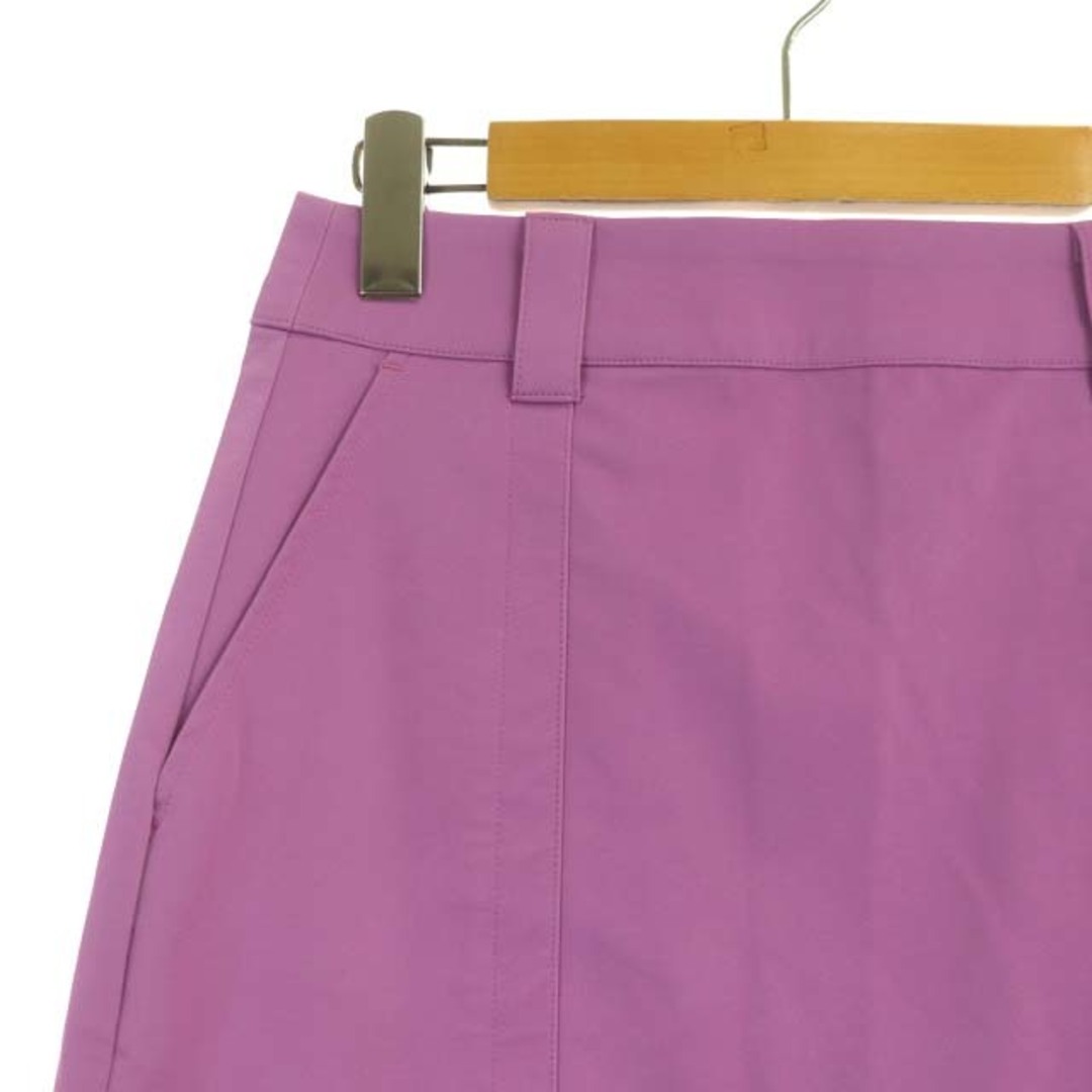 JEANASIS(ジーナシス)のジーナシス JEANASIS レザー調スカート ミニ 台形 バックジップ S レディースのスカート(ミニスカート)の商品写真
