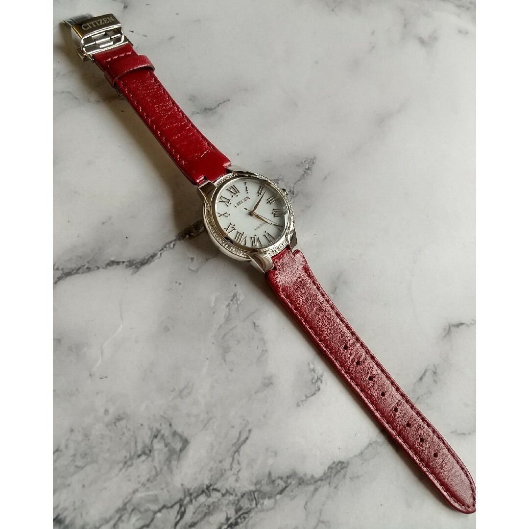 CITIZEN - シチズン eco-drive 美品 スワロフスキー ソーラー