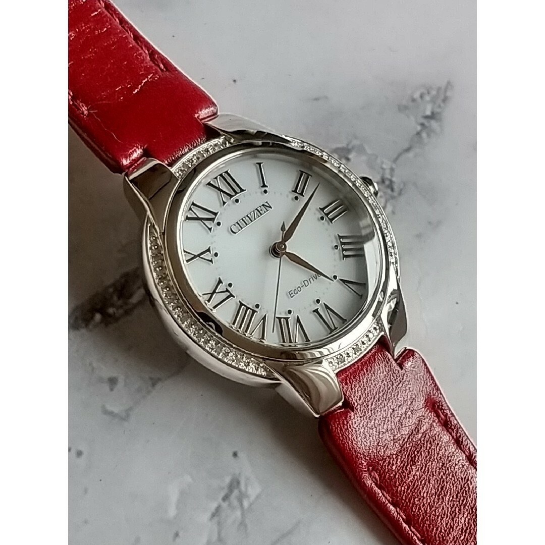 シチズン eco-drive 美品 スワロフスキー ソーラー レディース