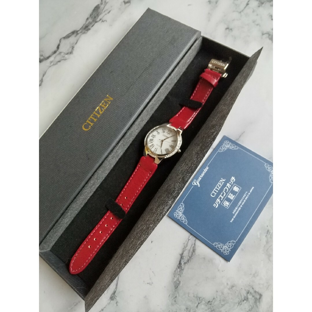 CITIZEN - シチズン eco-drive 美品 スワロフスキー ソーラー