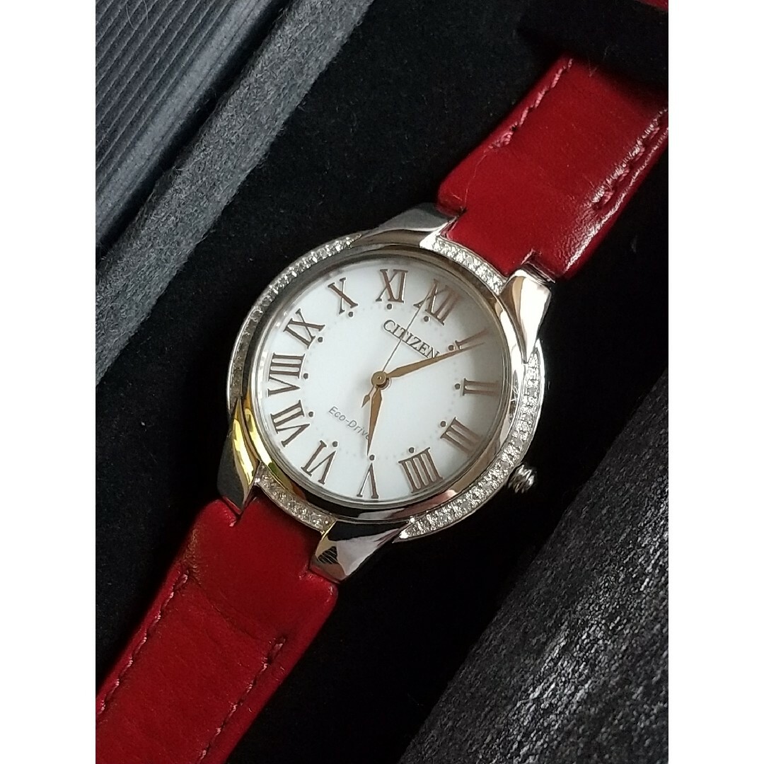 CITIZEN - シチズン eco-drive 美品 スワロフスキー ソーラー