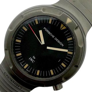 ポルシェデザイン(Porsche Design)の　ポルシェデザイン PORSCHE DESIGN ポルシェ デザインby.IWC オーシャン 2000 11101 ブラック文字盤 チタン 自動巻き メンズ 腕時計(その他)