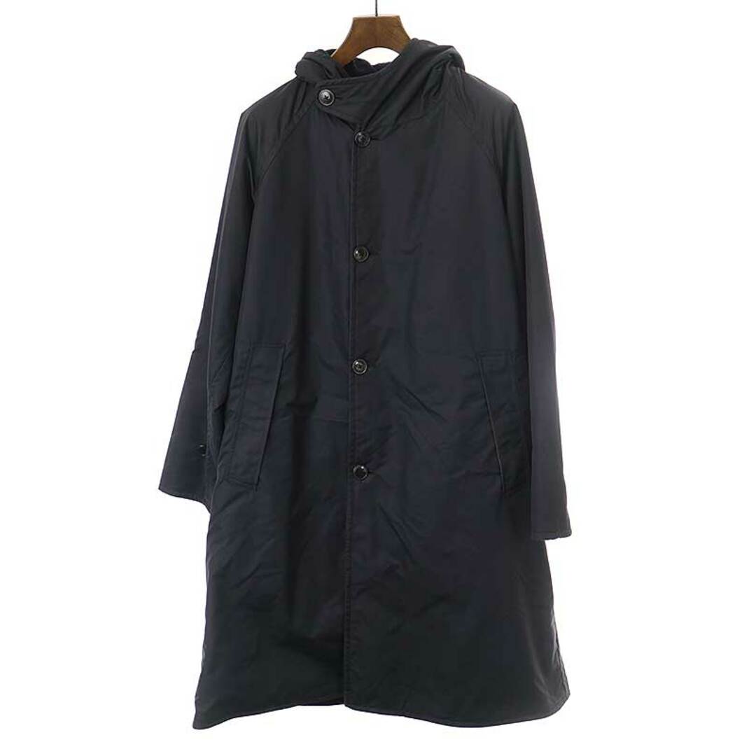 COMOLI コモリ 15AW 撥水 フーデッドコート毛100％袖裏