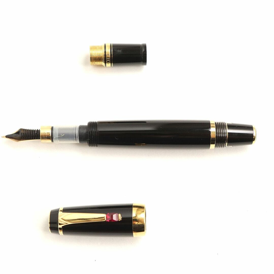 美品◇MONTBLANC モンブラン BOHEME ボエム レッドストーン ペン先14K