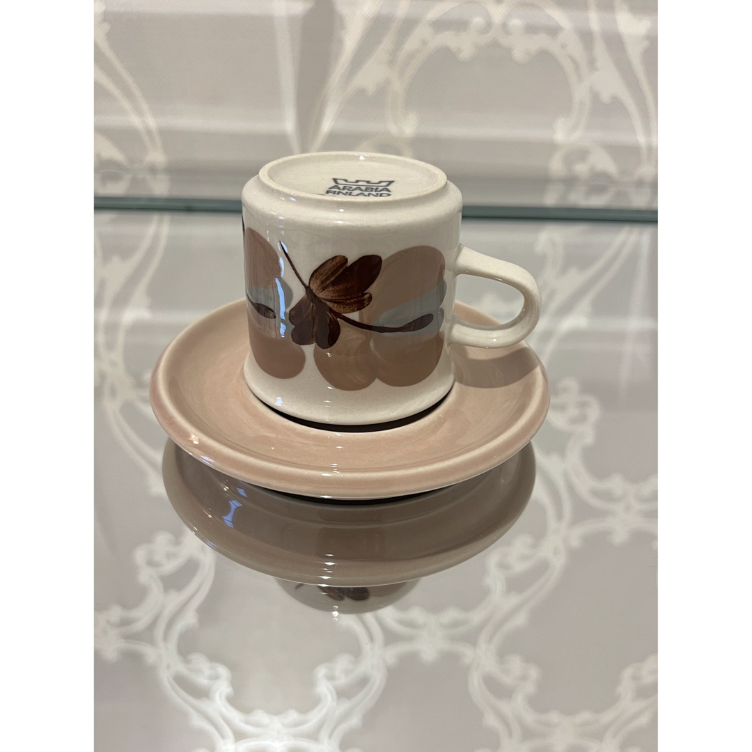 20 美品 アラビア コラーリ KORALLI】 デミタス カップ&ソーサー-