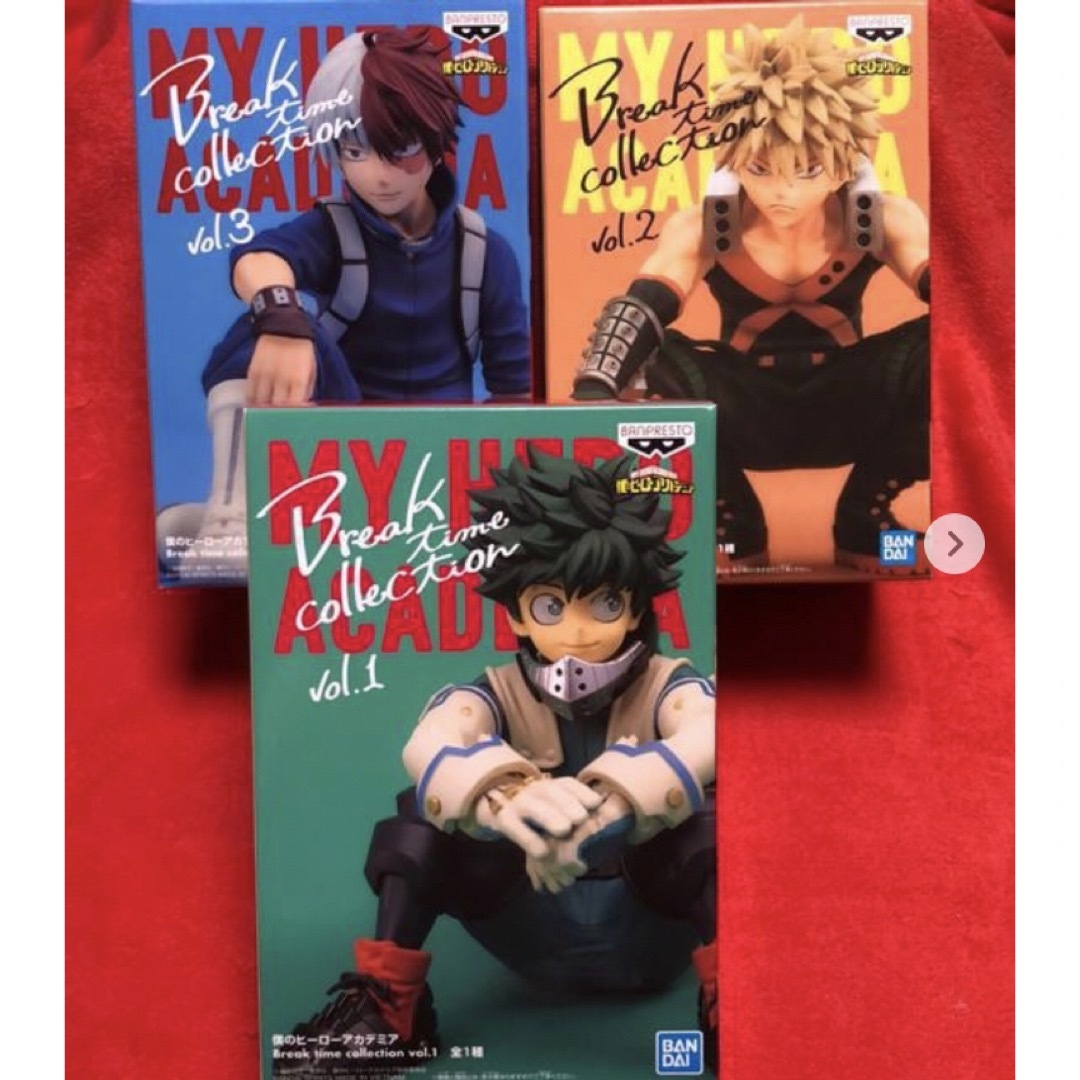 BANDAI(バンダイ)のヒロアカ　Break time collectionフィギュア【爆豪　緑谷　轟】 エンタメ/ホビーのフィギュア(アニメ/ゲーム)の商品写真