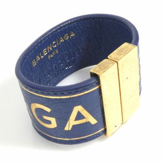 未使用品 バレンシアガ BALENCIAGA ユニセックス ブレスレット レインボー /ゴールド金具 ナイロン