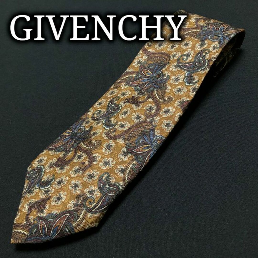 GIVENCHY(ジバンシィ)のジバンシィ ペイズリー ブラウン ネクタイ A102-V02 メンズのファッション小物(ネクタイ)の商品写真