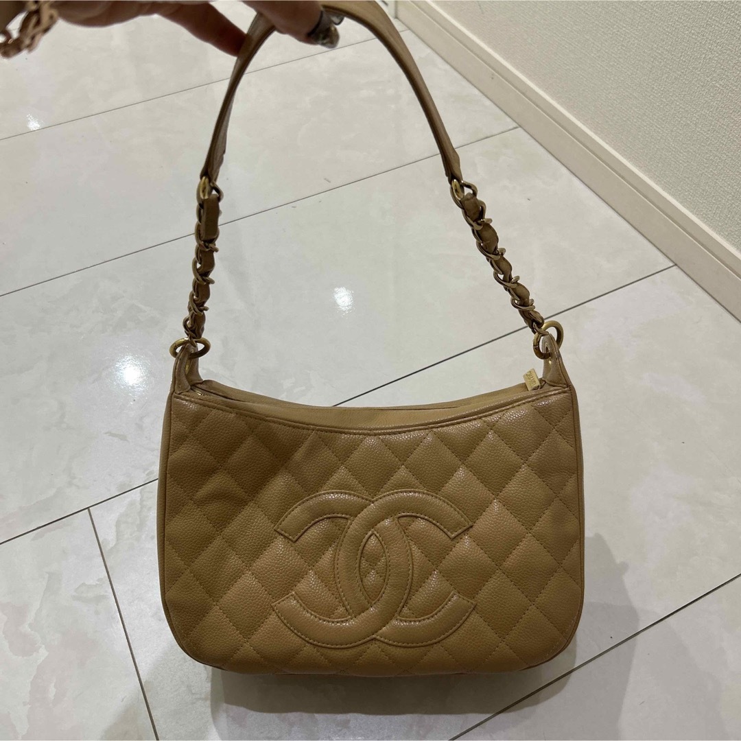 CHANEL(シャネル)のヴィンテージ　シャネル　ベージュ レディースのバッグ(ショルダーバッグ)の商品写真