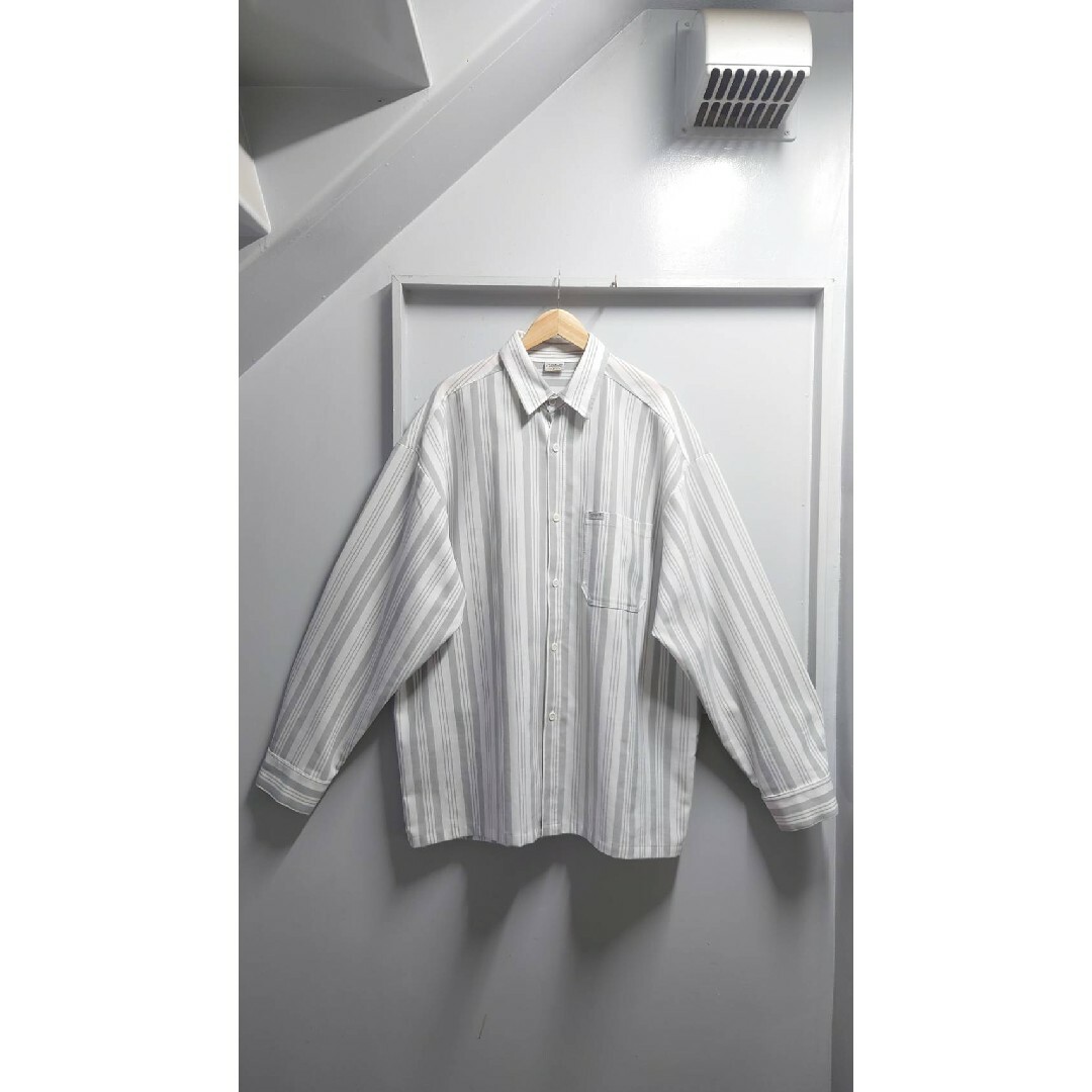 CALTOP(カルトップ)のCALTOP USA製 ポリエステル ストライプ シャツ XL以上 長袖 メンズのトップス(シャツ)の商品写真