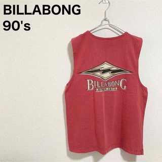 ビラボン(billabong)の90s ビラボン タンクトップ メンズ ビッグロゴ デカロゴ バックプリント(タンクトップ)