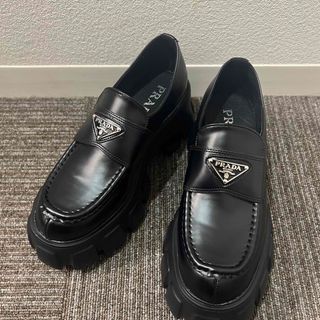 PRADA 厚底　ローファー　モノリス　23cm