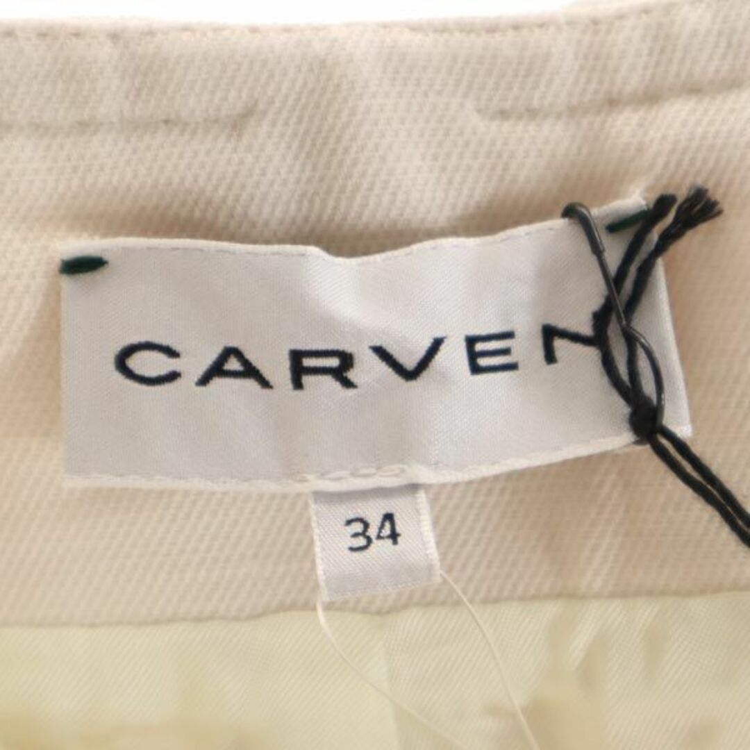 未使用 カルヴェン 台形 スカート 34 ホワイト系 CARVEN レディース 【中古】 【230707】