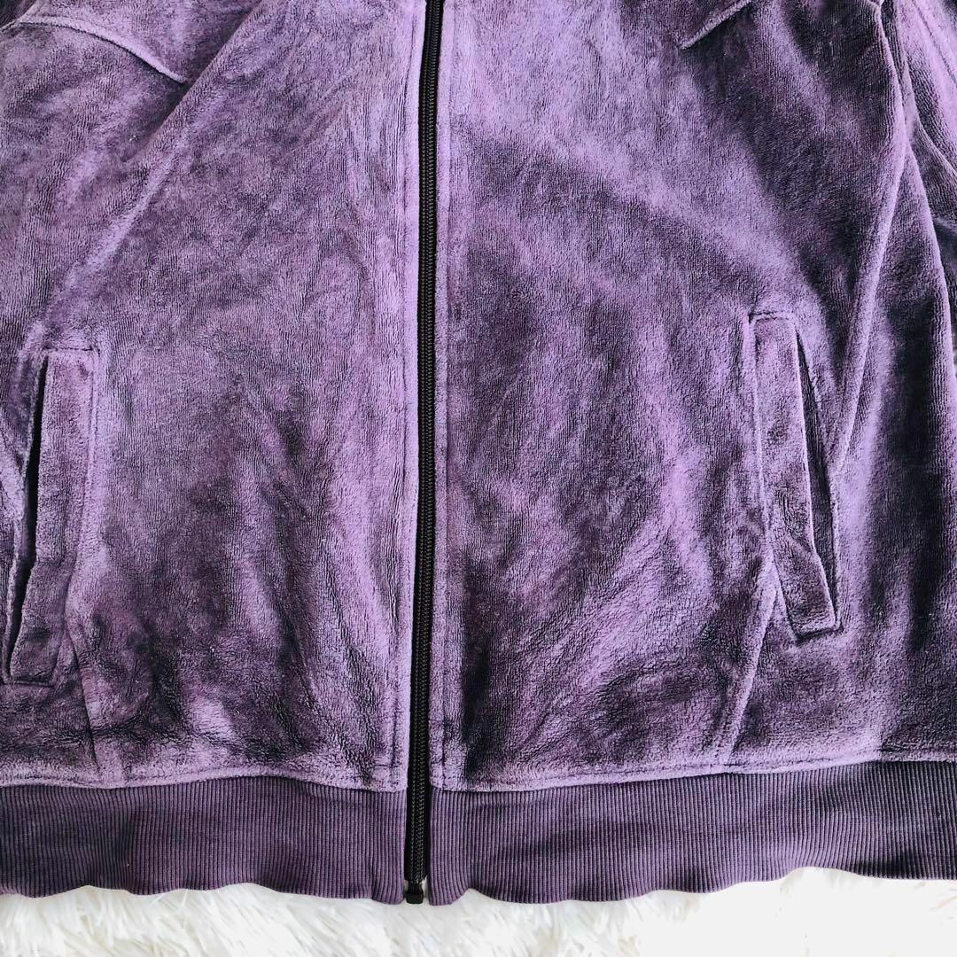 adidas - Adidasアディダス ベロアトラックジャケット 紫 adidas - Adidasアディダス ベロアトラックジャケット 紫