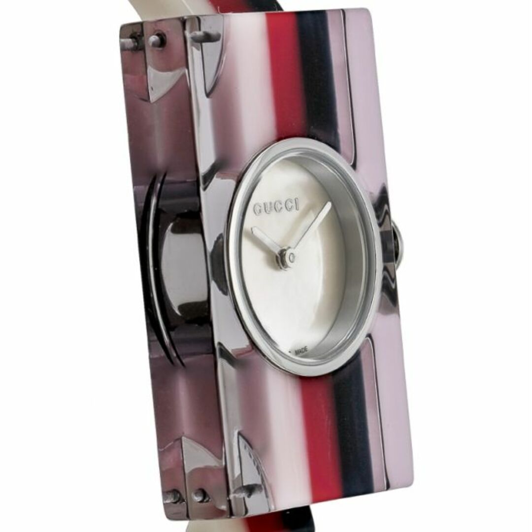 Gucci(グッチ)のグッチ GUCCI 腕時計 YA143523 ホワイト×レッド×ブラック レディースのファッション小物(腕時計)の商品写真