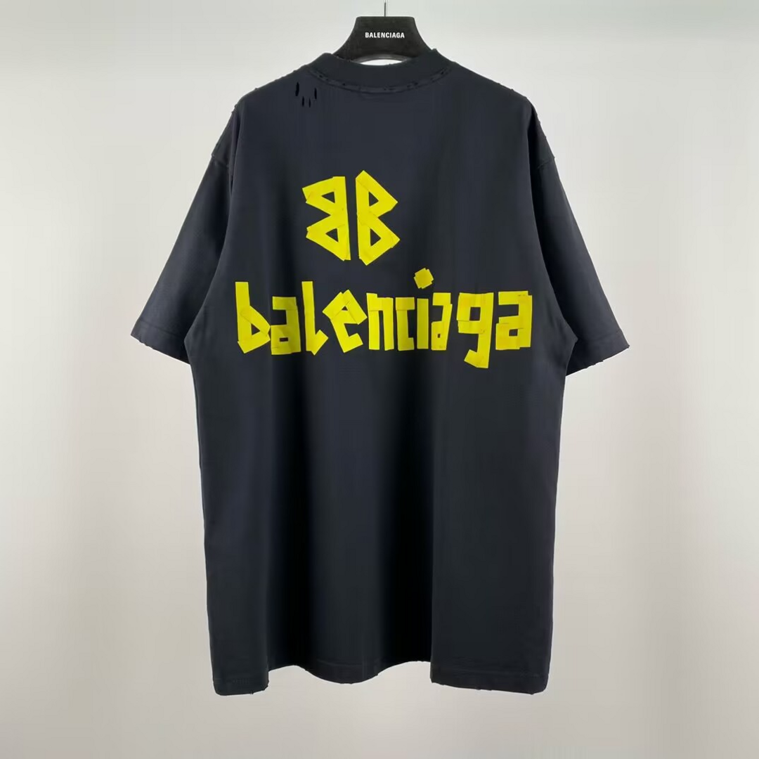 Balenciaga Tape Type シャツ ヴィンテージジャージー Tシャツ