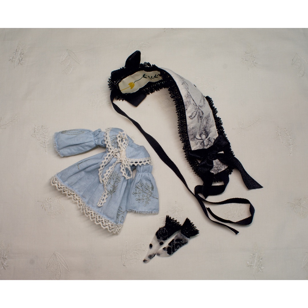 💗ブライスアウトフィット💗リバーシブル髪飾り 可愛いお洋服セット ????ブライスアウトフィット????リバーシブル髪飾り 可愛いお洋服セット