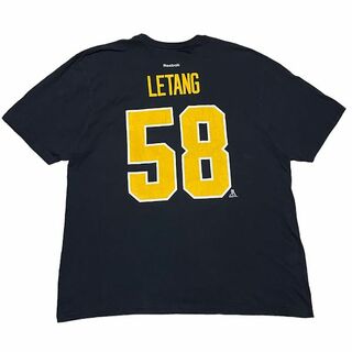 リーボック(Reebok)のNHL Penguins Tシャツ ビッグサイズ クリス・レタング #58(Tシャツ/カットソー(半袖/袖なし))