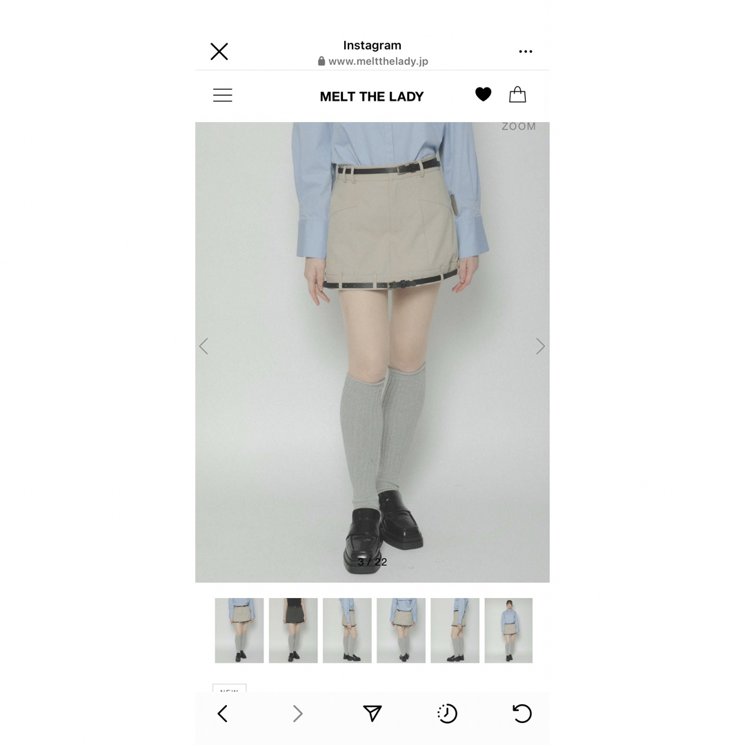 melt the lady w belt mini skirt - ミニスカート