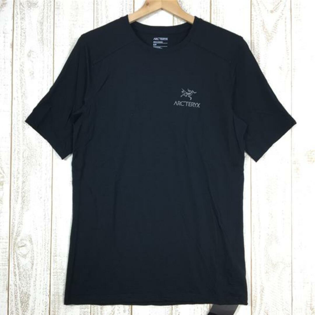 39sSMENs S  アークテリクス イオニア メリノ ウール アークワード ショートスリーブ Tシャツ Ionia Merino Wool Arcword Short Sleeve T-Shirt ARCTERYX X000006537 002291 Black ブラック系