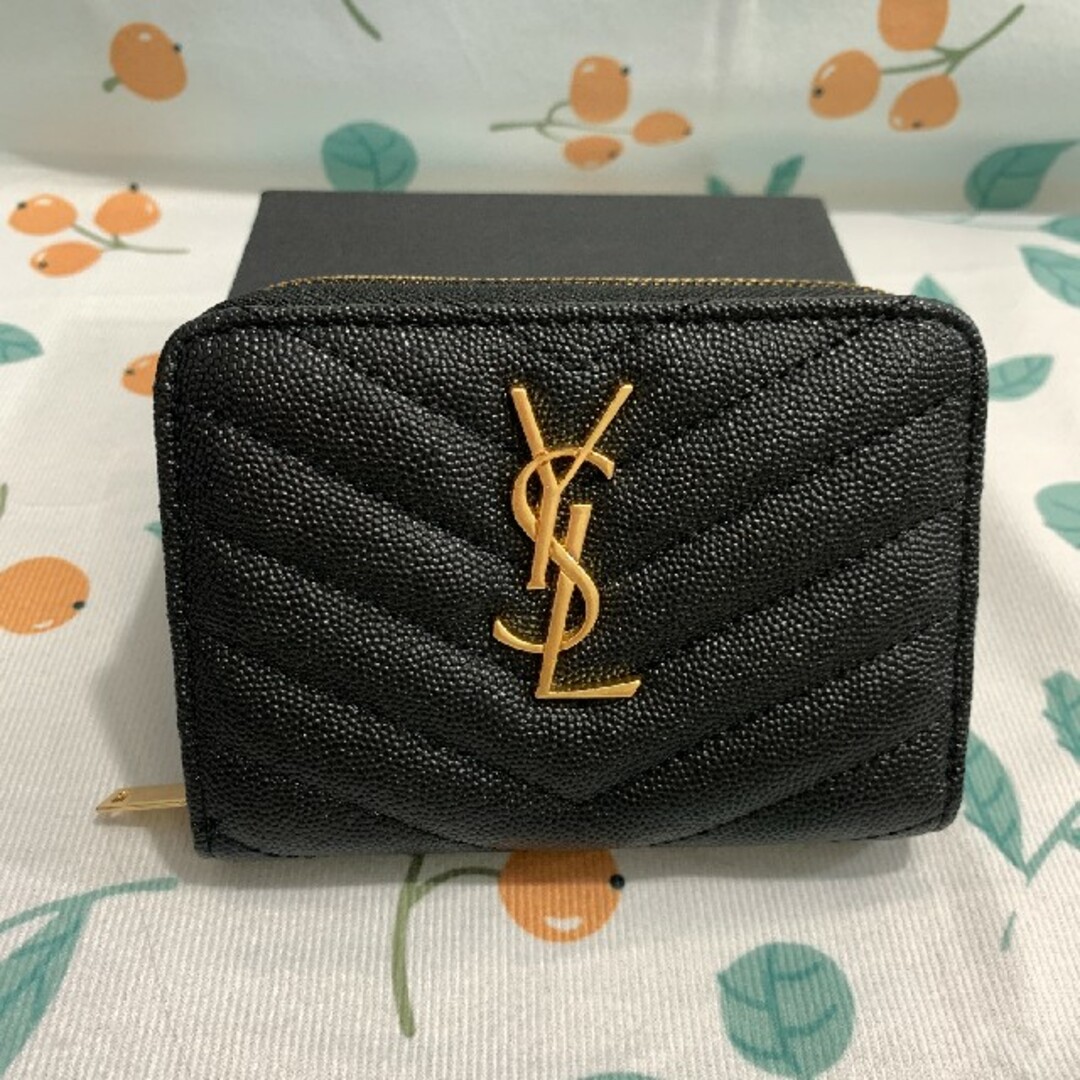 SAINT LAURENT サンローラン 折り財布 ブラック 極美品 折り財布