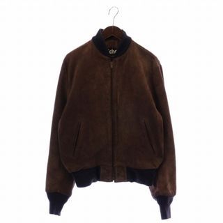 ショット SCHOTT ブルゾン レザージャケット スエードブルゾン ボンバージャケット 327 スウェードレザー 牛革 アウター メンズ 42(XL相当) ネイビー