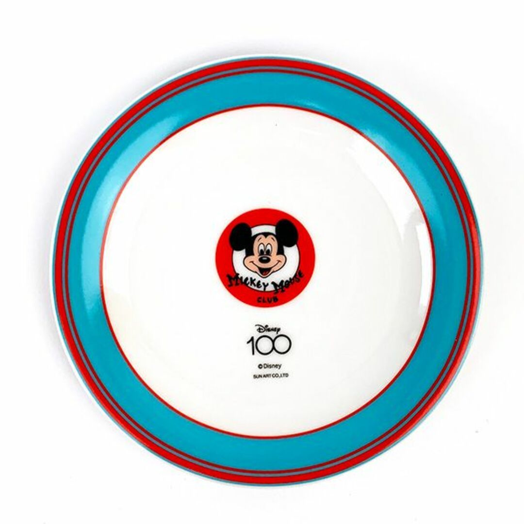 ディズニー100周年 プレート ミッキーレトロポップ Disney 皿 日本製の