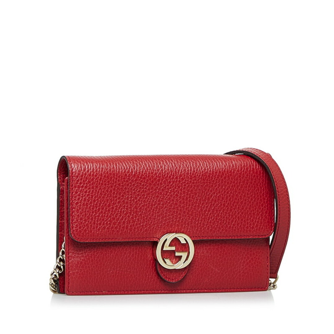 Gucci - 美品 グッチ インターロッキングG チェーンウォレット 長財布