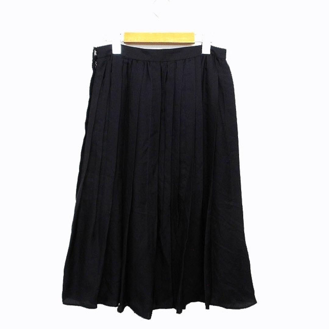 バジーレ BASILE 28 プリーツ スカート フレア ロング シフォン 無地