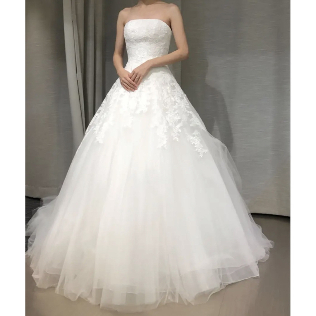 7号】 Pronovias DRISELA プロノビアス Aライン ドレス - ウェディング