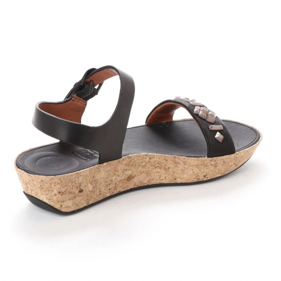 fitflop(フィットフロップ)のフィットフロップ　クリスタルバックストラップサンダル黒24cm 疲れにくい 新品 レディースの靴/シューズ(サンダル)の商品写真