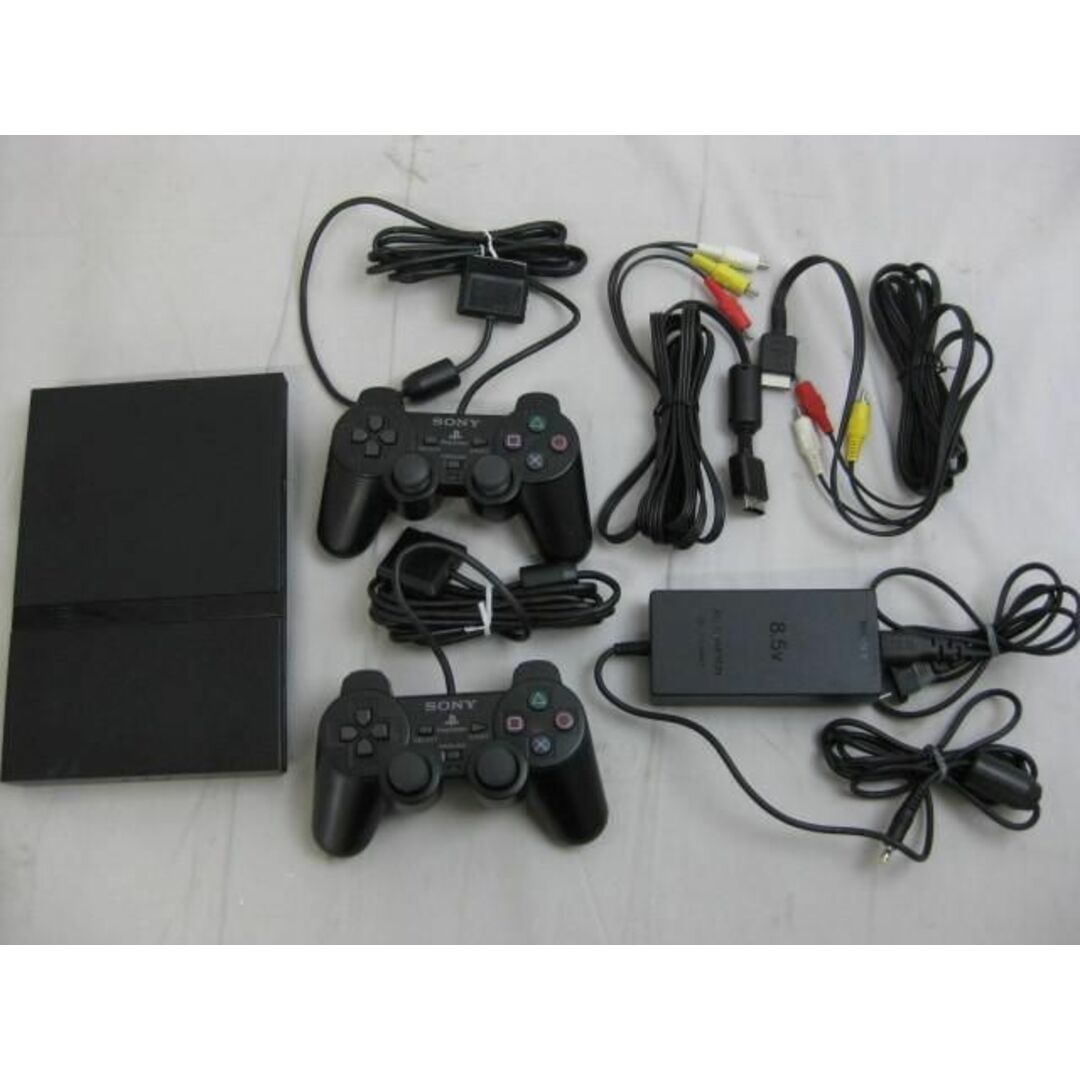 品 ゲーム プレイステーション2 PS2 本体 SCPH-77000 BLACK 薄型 動確済み