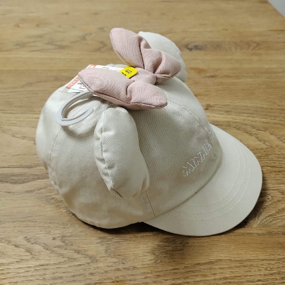 しまむら(シマムラ)の【新品タグ付き】Littc minnie ear cap キャップ 52cm キッズ/ベビー/マタニティのこども用ファッション小物(帽子)の商品写真