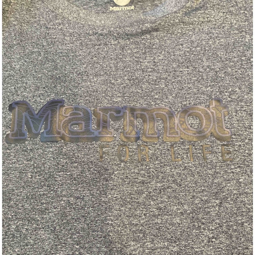 MARMOT(マーモット)のMARMOT マーモット　Tシャツ　Lサイズ　ダークブルー メンズのトップス(Tシャツ/カットソー(半袖/袖なし))の商品写真