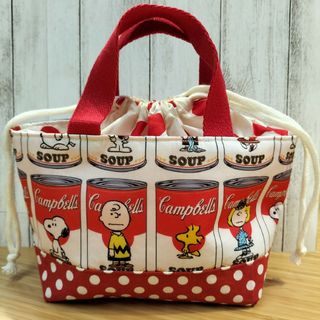 スヌーピー(SNOOPY)のSNOOPY　スープ缶　お弁当袋　巾着トートバッグ　コンビニ袋(その他)