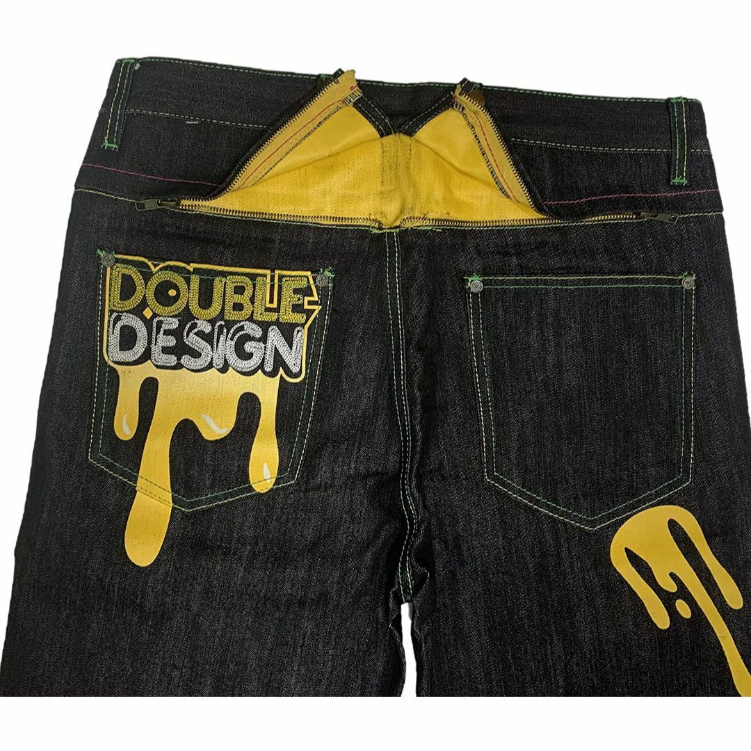 DOUBLE D ダブルディー ペイントデザイン デニムパンツ W34の通販 by ...