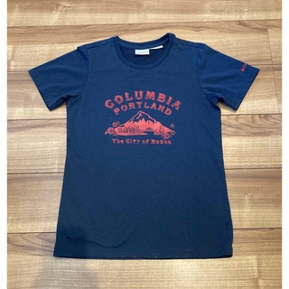 コロンビア(Columbia)のコロンビア　Tシャツ　Sサイズ　150cm 紺　ネイビー(Tシャツ/カットソー(半袖/袖なし))