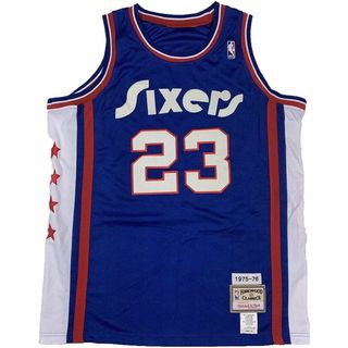 ミッチェルアンドネス(MITCHELL & NESS)のミッチェルアンドネス セブンティシクサーズ タンクトップ ネイビー 54(タンクトップ)