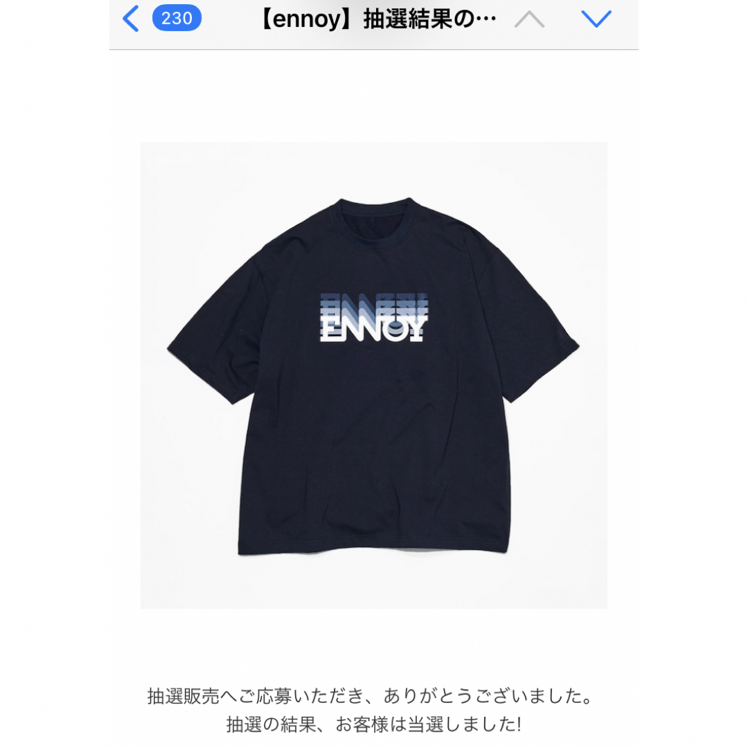 ENNOY ELECTRIC LOGO GRADATION (BLACK)　 L