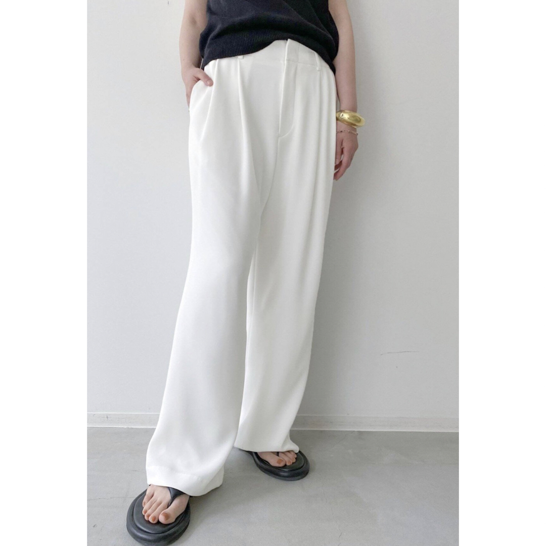 美品L'Appartement Tuck Wide Pants(WHITE)