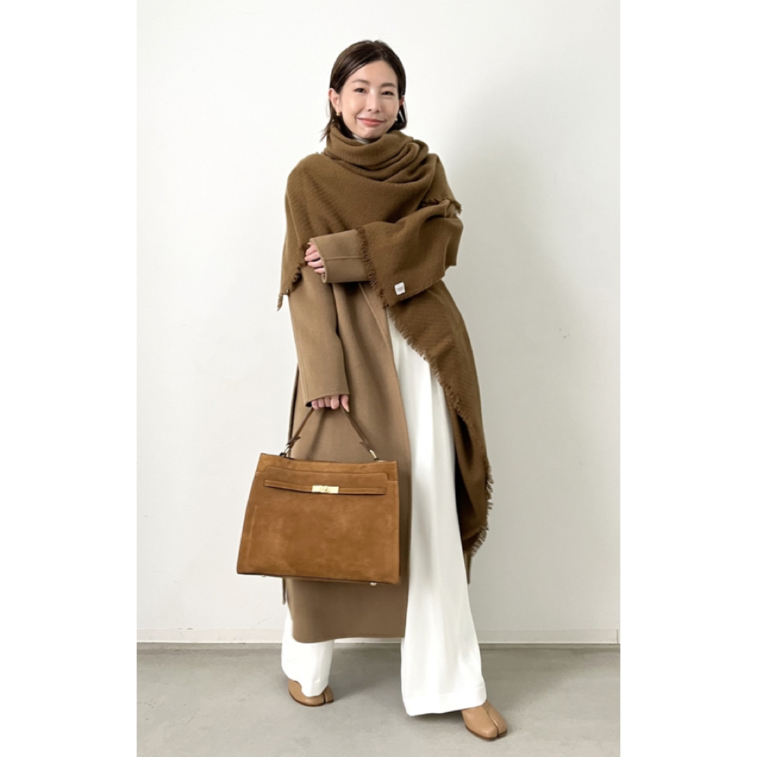 L'Appartement DEUXIEME CLASSE(アパルトモンドゥーズィエムクラス)の美品L'Appartement Tuck Wide Pants(WHITE) レディースのパンツ(カジュアルパンツ)の商品写真