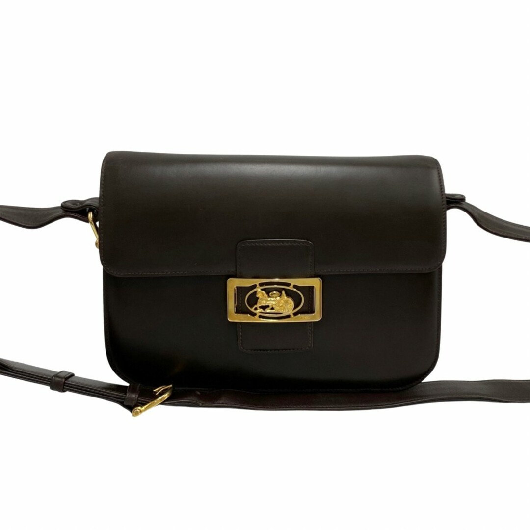 celine - 極 美品 CELINE セリーヌ 馬車金具 ロゴ レザー 本革 ワン