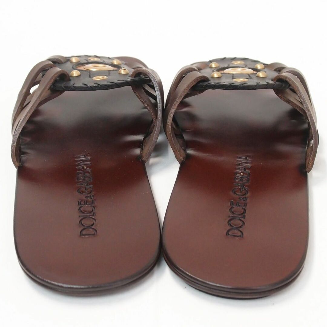 DOLCE&GABBANA - 新品 DOLCE&GABBANA ドルガバ レザーサンダル