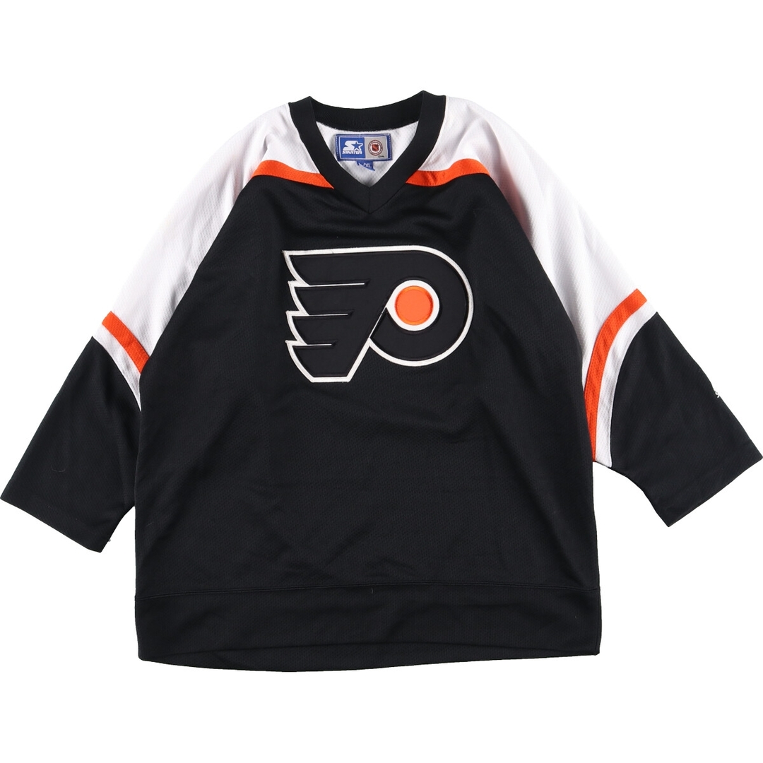 スターター Starter NHL Philadelphia Flyers フィラデルフィア フライヤーズ ゲームシャツ ホッケーシャツ メンズL /eaa351703