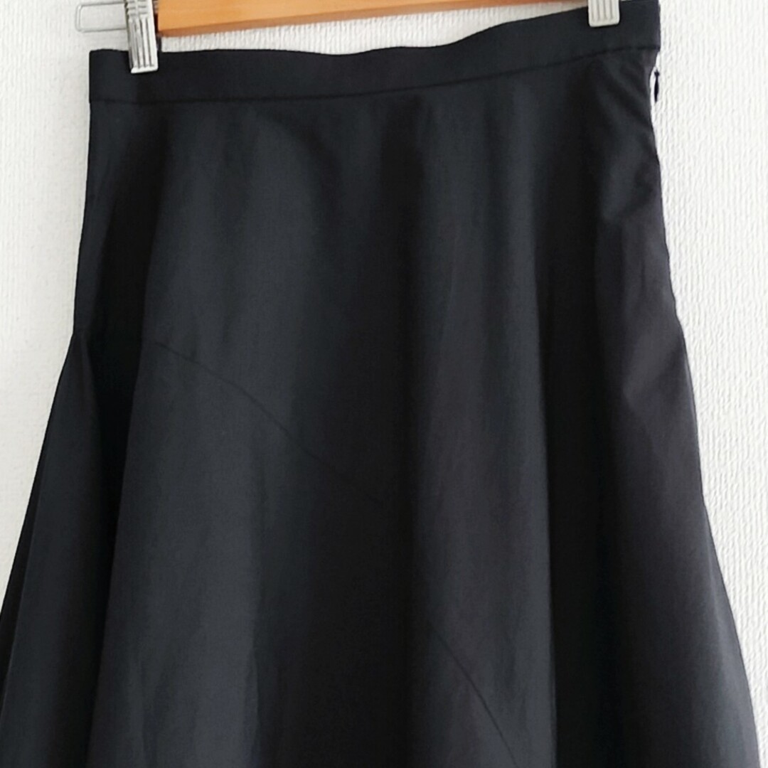 ENFOLD シンメトリーランダムフレアスカート 黒 38 エンフォルド | www