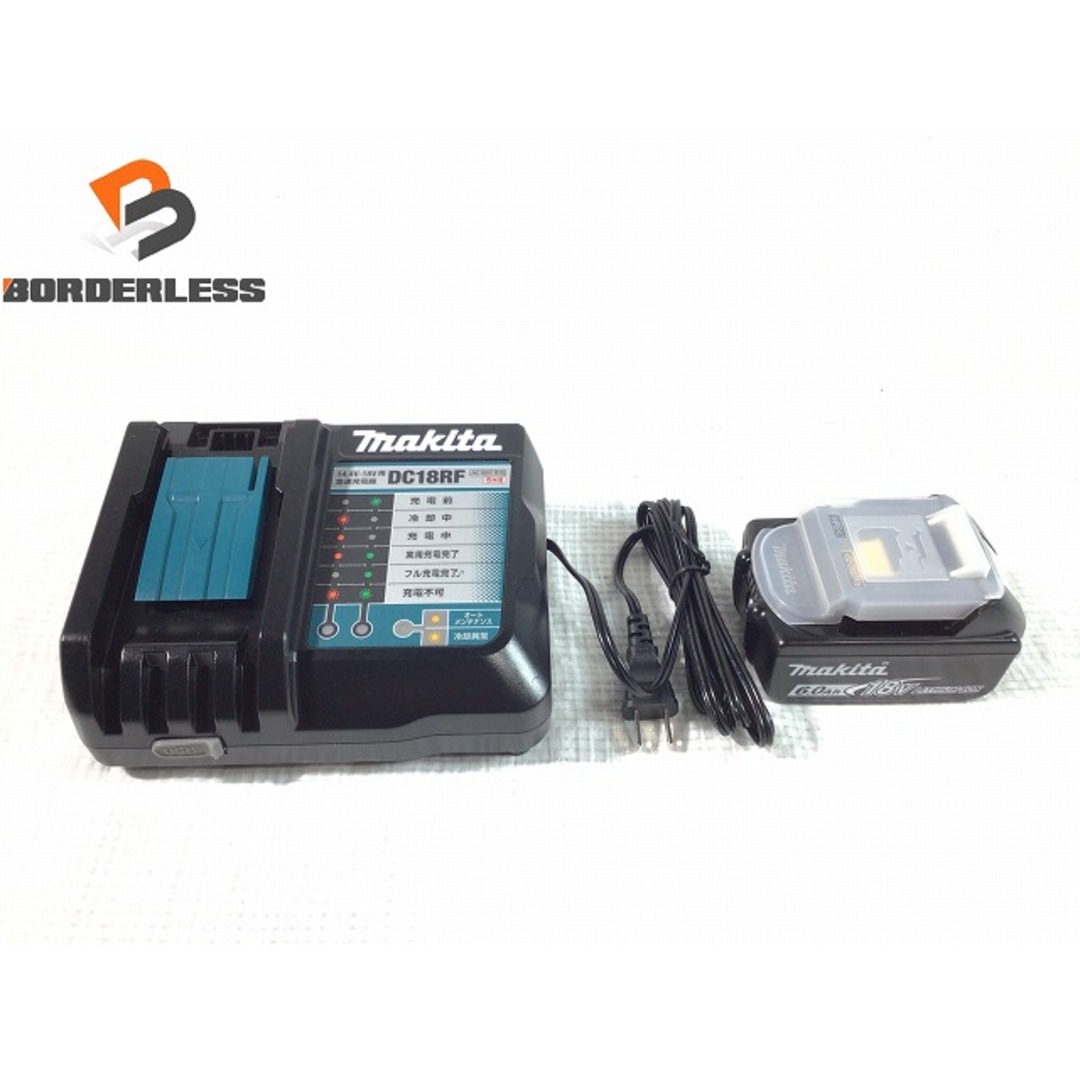 ☆極美品☆makita マキタ 純正リチウムイオンバッテリー BL1860B 充電器 DC18RF セット品 未使用品ですがコメント参照ください 73423